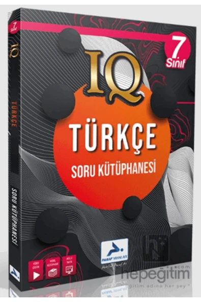 paraf yayınları Paraf 7. Sınıf IQ Türkçe Soru Kütüphanesi - Resim 2