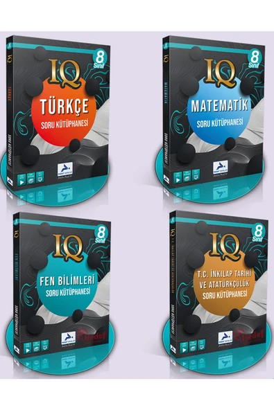 paraf yayınları LGS IQ Türkçe, Matematik, Fen Bilimleri, T.C İnkılap Tarihi Soru Kütüphanesi ürün görseli 1