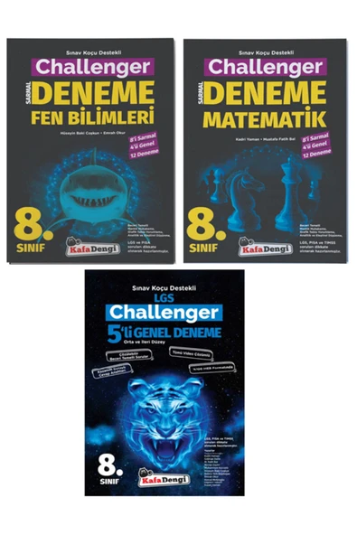 Kafa Dengi Yayınları Kafadengi Yayınları 8. Sınıf Challenger 5 Li Genel Deneme + Matematik + Fen Bilimleri Deneme ürün görseli 1