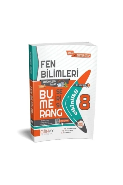 Günay Yayınları 8. Sınıf Fen Bilimleri Etkinlikli Bumerang Serisi ürün görseli 1