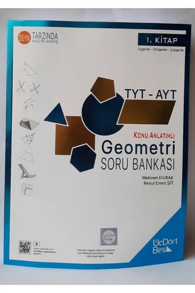 Üç Dört Beş Yayıncılık 3 4 5 ÜçDörtBeş 3 4 5 2024-2025 TYT Geometri ürün görseli 1