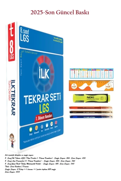 Tonguç Yayınları Lgs Ilk Tekrar Seti 8. Sınıf 1. Dönem Konuları ürün görseli 1