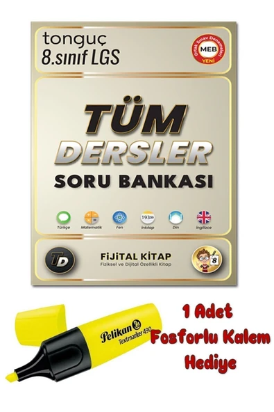 Tonguç Yayınları 8. Sınıf Tüm Dersler Soru Bankası Hediyeli ürün görseli 1