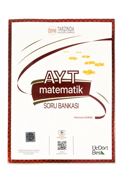 Üç Dört Beş Yayıncılık AYT Matematik 2024 Model Soru Bankası Kalem ve Silgi Hediyeli - Resim 2