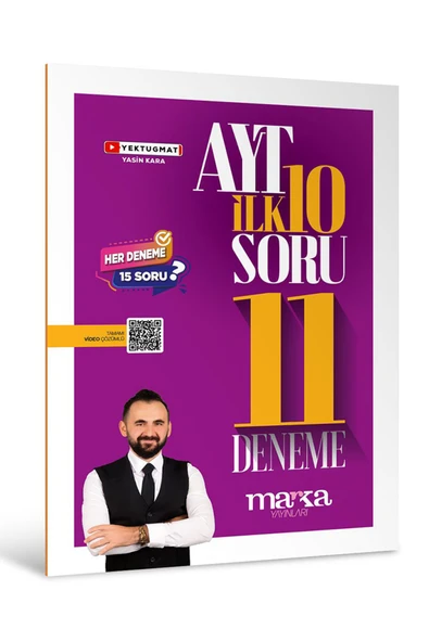 Marka Yayınları Yektuğmat AYT Matematik İlk 10 Soru Konularından Oluşan 11 Deneme Marka Yayınları ürün görseli 1