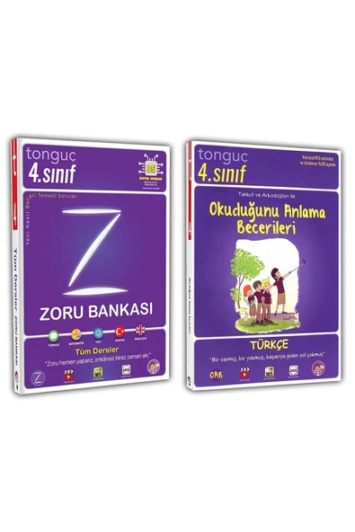 Tonguç Yayınları 4. Sınıf Tüm Dersler Zoru Bankası Türkçe Okuduğunu Anlama Becerileri ürün görseli 1