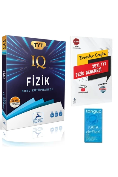 paraf yayınları TYT IQ Fizik Soru Kütüphanesi ve Dersler Cepte Tyt Fizik Denemesi + Kafa Defteri 2025 ürün görseli 1