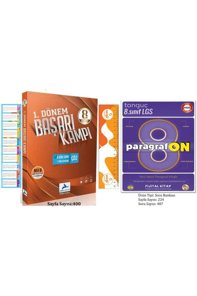 paraf yayınları Paraf 8. Sınıf 1. Dönem Başarı Kampı ve LGS ParagrafON Soru Bankası ürün görseli 1
