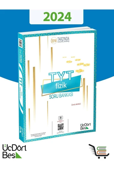 Üç Dört Beş Yayıncılık 345 TYT Fizik 2024 Model Soru Bankası ürün görseli 1