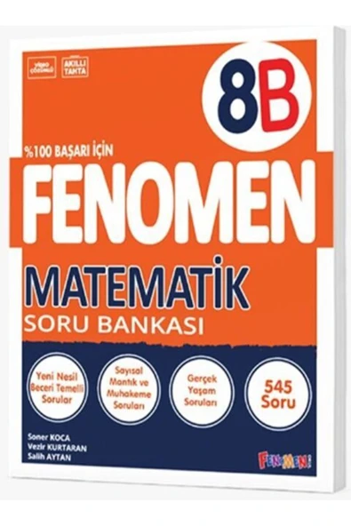 Fenomen Yayıncılık LGS 8. Sınıf B Serisi Soru Bankası Matematik ürün görseli 1