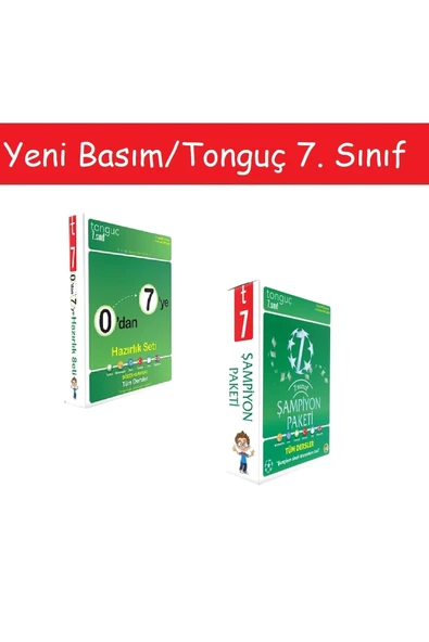 Tonguç Yayınları Tonguç 0'dan 7'ye Konu Anlatımlı Soru Bankası Seti & 7. Sınıf Şampiyon Paketi