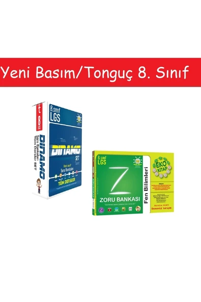 Tonguç Yayınları Tonguç 8. Sınıf Lgs Dinamo Soru Bankası Tüm Dersler Seti & 8. Sınıf Fen Bilimleri Eko Zoru Bankası ürün görseli 1