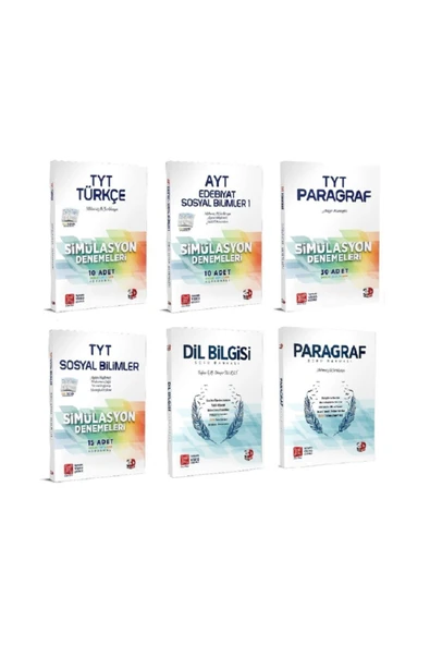 3D Yayınları Tyt Ayt Sözel Simülasyon Denemeleri (6 Kitap) ürün görseli 1
