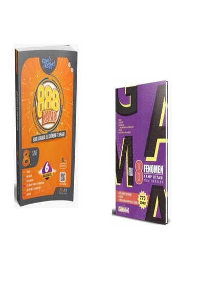 Gün&Ay Yayınları Günay Yayınları Lgs 8. Sınıf 888 Soruda Ilk Dönem Kamp Ve Gama Yay 8. Sınıf Fenomen Kamp Kitabı