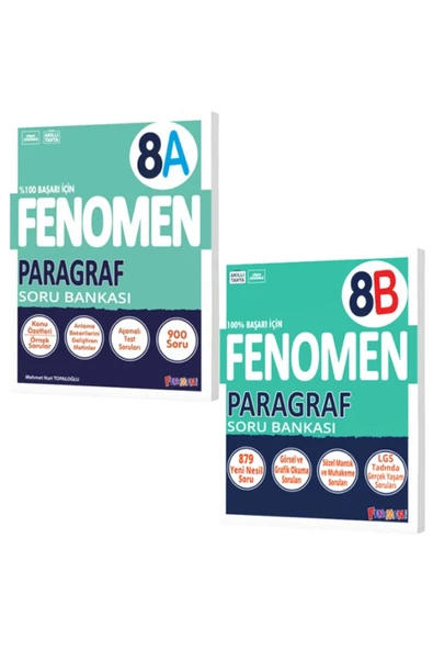 Gama Yayınları FENOMEN 8.SINIF LGS PARAGRAF A-B SORU BANKASI ürün görseli 1