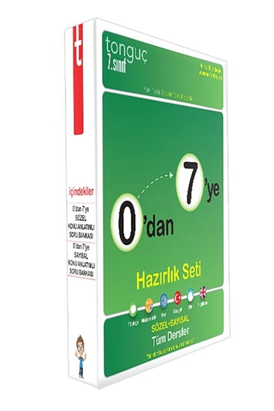 Tonguç Yayınları 7. Sınıf 0 Dan 7 Ye Sayısal Ve Sözel Set ürün görseli 1