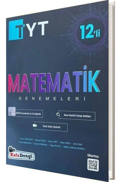 Kafa Dengi Yayınları Yayınları Tyt Matematik 12 Li Branş Denemesi ürün görseli 1