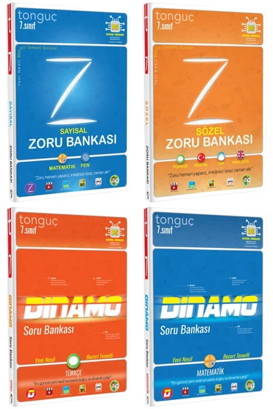 Tonguç Yayınları 7. Sınıf Şampiyon Paketi Tüm Dersler Dinamo Soru Ban. Sayısal Sözel Zoru Ban. - Resim 2