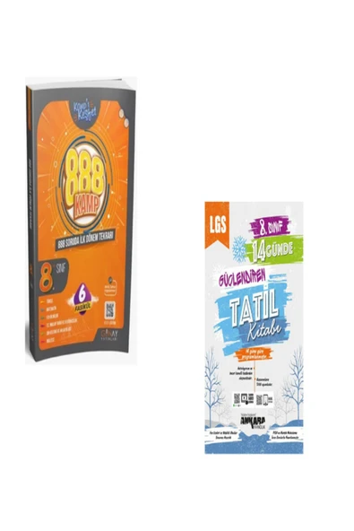 Gün&Ay Yayınları Günay Yayınları Lgs 8. Sınıf 888 Soruda Ilk Dönem Kamp Ve Ankara Lgs 14 Günde Tatil Kitabı ürün görseli 1