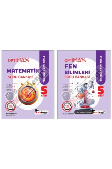 Kafa Dengi Yayınları Kafa Dengi Yayınları 5. Optimax  Matematik - Fen Bilimleri - Soru Bankası ürün görseli 1