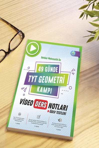 REHBER MATEMATİK YAYINLARI 49 Günde TYT Geometri Kampı Video Ders Notları + Ödev Testleri Video Çözümlü ÖSYM Formatında YKS - 2