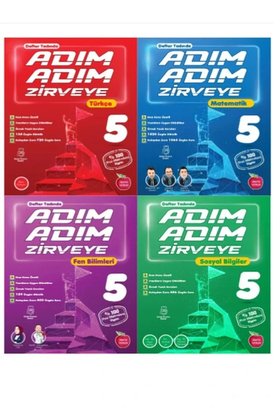 Newton Yayınları 5 Sınıf  Adım Adım Zirveye-SET   2025 Maarif Müfredat Modeli ürün görseli 1
