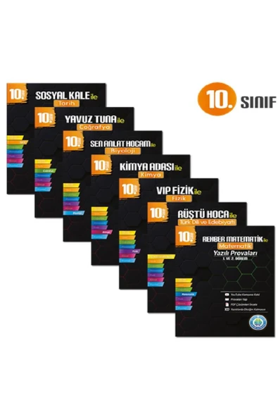 Tonguç Yayınları 10. Sınıf Yazılı Provaları Seti - 7 Kitap 1 ve 2. Dönem - ürün görseli 1