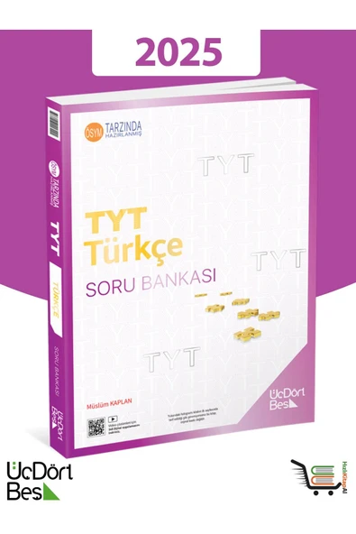 Üç Dört Beş Yayıncılık 345-2025 Model TYT Türkçe Soru Bankası ürün görseli 1