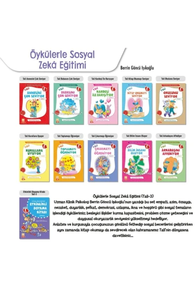 Nesil Yayınları Öykülerle Sosyal Zeka Eğitimi Tali 3. Set (10 Kitap) ürün görseli 1