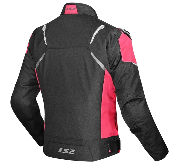 LS2 ZOOM KADIN MONT SİYAH-FUŞYA - Resim 2