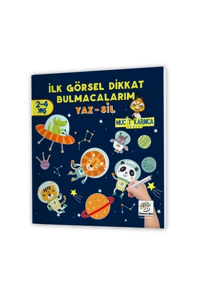 yükselen zeka Ilk Çizim Kitabım 3lü Set 2-4 Yaş Yaz-sil - Resim 2