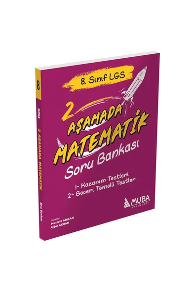 Muba Yayınları 8.Sınıf 2 Aşamada Matematik Soru Bankası 2025-2026 ve 3x20 MAtematik Deneme+Tükenmez Kalem - 2