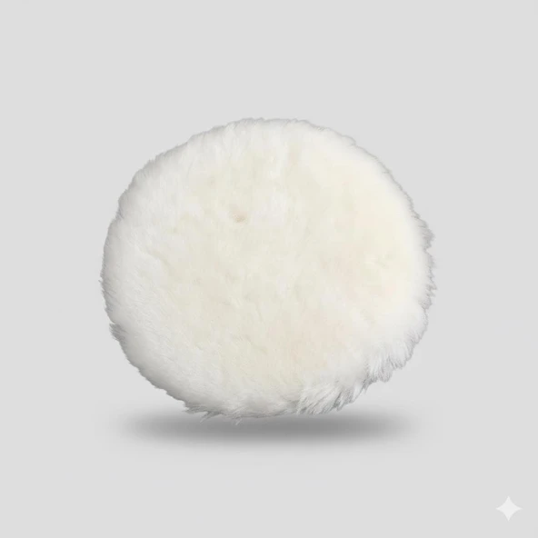 Koyun Postu Pedi Ø 125 mm + Cırt Taban + M14 Pasta Cila Polisaj Kuzu Postu Yünü Keçesi ( 3'lü Set) - Resim 9