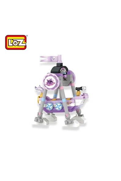 4'LÜ SET - Loz Hareket Eden Lunapark Serisi Mikro Bloklar -Toplam 680 Parça 10+ Yaş (Atlı Karınca, Dönme Dolap, Gondol, Salıncak) - Lunapark Maketi - 4