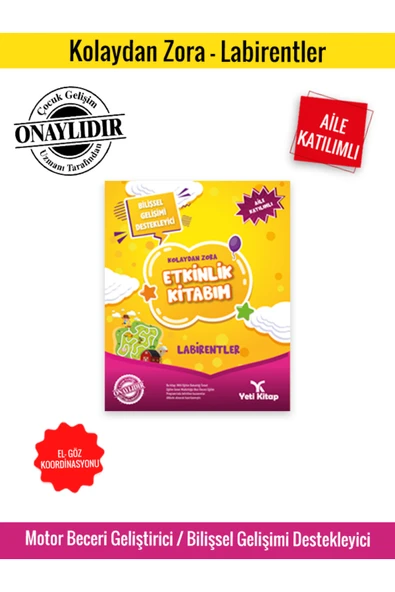 yeti kitap Mega Süper Zeka Setim Aktivite Kitaplarıyla Dolu Eğlenceli Eğitim Seti - 4