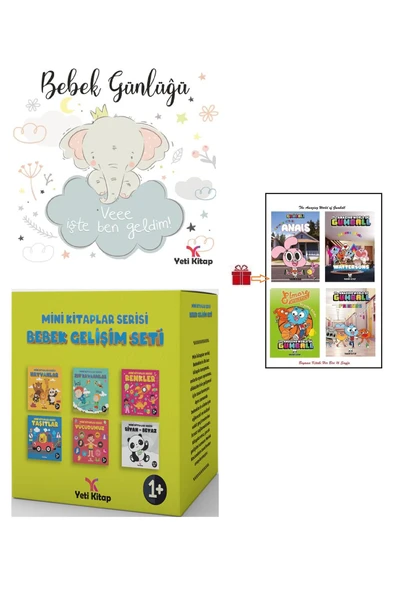 yeti kitap Bebek Günlüğü ve Bebek Gelişim Seti İle 4 Adet 16 Syf'lık Gumball Lisanslı Boyama Kitabı ürün görseli 1