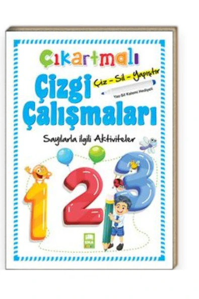 Ema Çocuk Çıkartmalı Çizgi Çalışmaları Çiz-sil-yapıştır ürün görseli 1