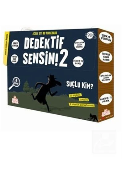 Nesil Çocuk Yayınları Dedektif Sensin Serisi 2 4'lü Set. ürün görseli 1