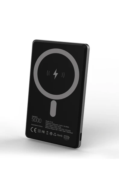 Simex  5000mAh Wireless Şarj Power Bank S-40 Slimo