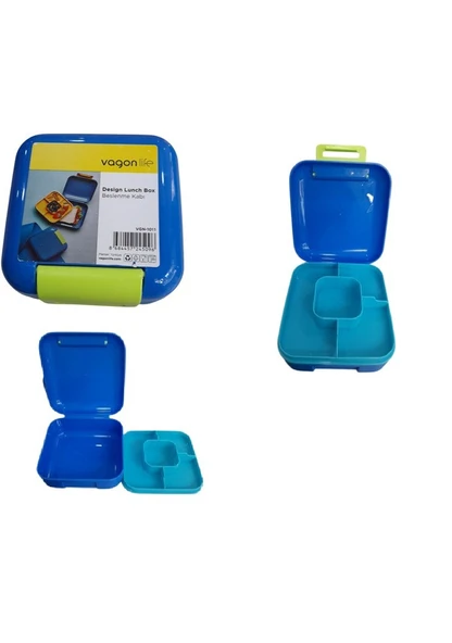 Vagonlife Beslenme Kutusu Premium Launch Box Vgn1011 Mavi 14x14x7 cm