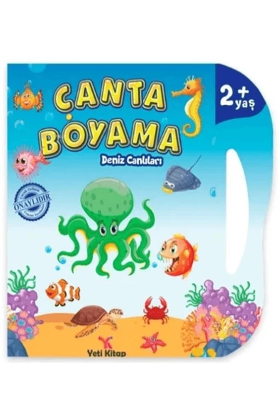 yeti kitap Çanta Boyama : Deniz Canlıları / Feyyaz Ulaş / Yeti Kitap / 9786256801363 ürün görseli 1