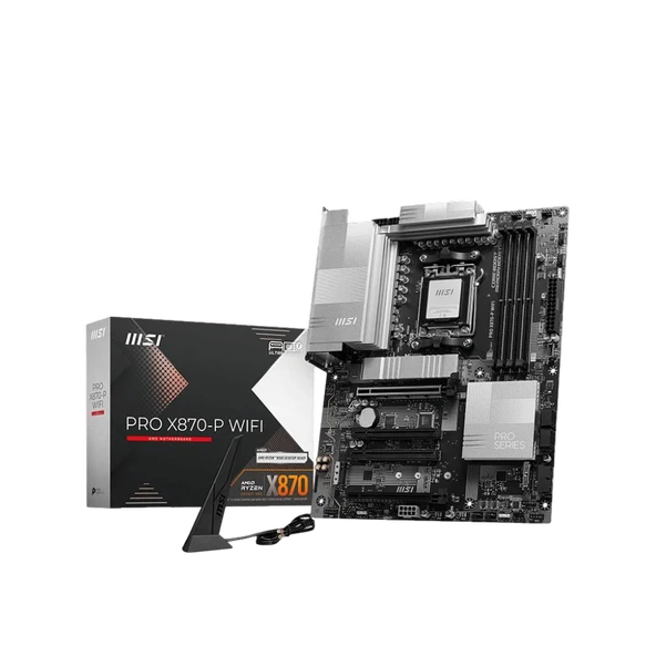 MSI PRO X870-P WIFI 8200MHz(OC) DDR5 Soket AM5 M.2 HDMI DP ATX Anakart ürün görseli