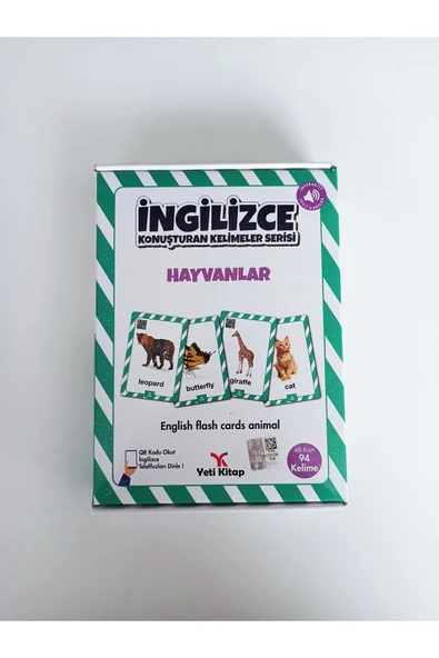 yeti kitap Ingilizce Kartlarım (hayvanlar)
