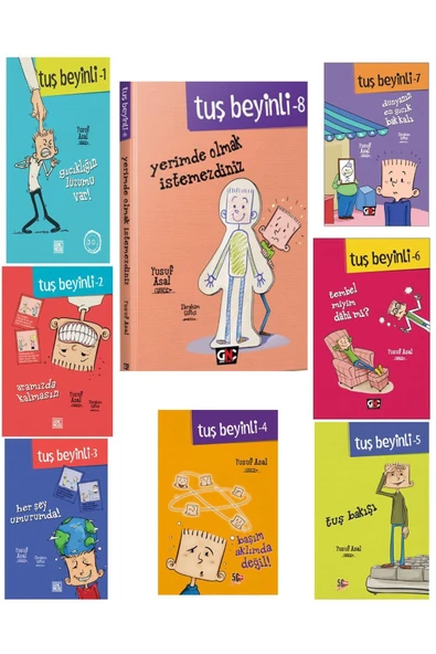 Genç Nesil Tuş Beyinli Serisi Resimli Ciltli 8 Kitap Kutulu Set ürün görseli 1