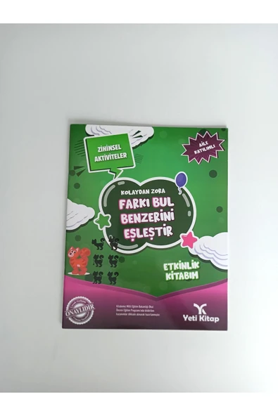 yeti kitap Dikkat Güçlendirme Setim Plus 4 Yaş - Resim 2