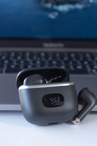 Jopus Dijital Şarj Göstergeli Kaliteli Mikrofonlu Bluetooth Kulaklık Elegante TWS - 4