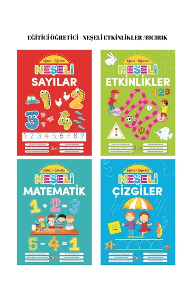 Bıcırık Yayınları EĞİTİCİ ÖĞRETİCİ - NEŞELİ ETKİNLİKLER - SAYILAR ÇİZGİLER - ETKİNLİK - MATEMATİK ürün görseli 1