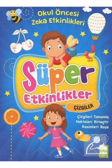 Ema Çocuk Okul Öncesi Zeka Etkinleri Süper Etkinler Seti (4 KİTAP) - 3