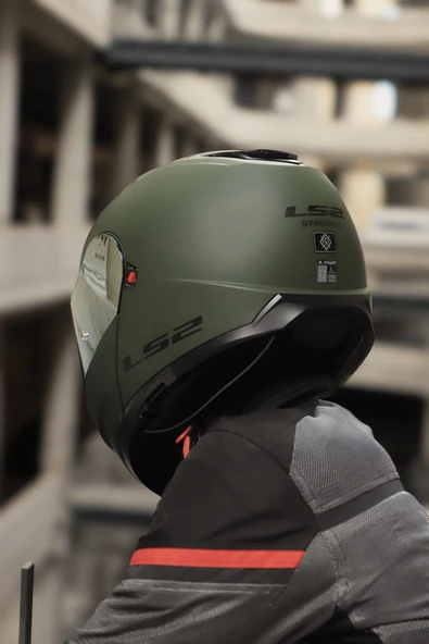 STROBE 2 MAT YEŞİL KASK - 3