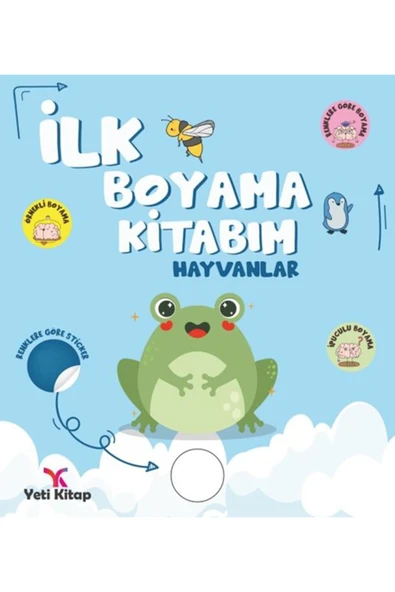 yeti kitap İlk Boyama Kitabım Hayvanlar ürün görseli 1